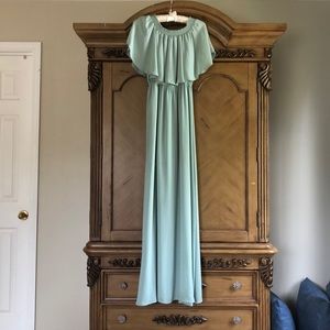 Off the shoulder maxi dress